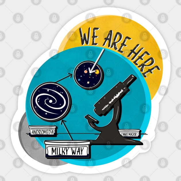 We Are Here Sticker by ArtsofAll